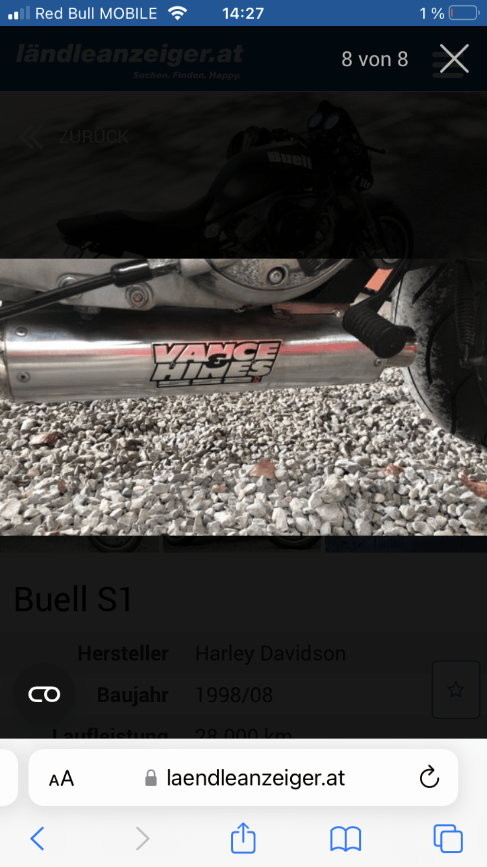 Motorrad verkaufen Buell S 1 Ankauf